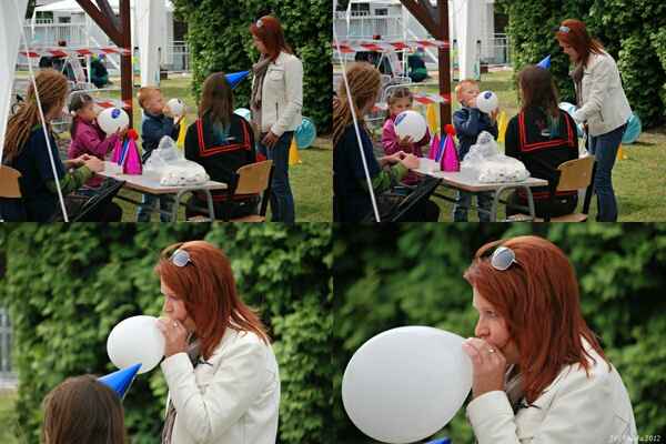 nafukování balónků