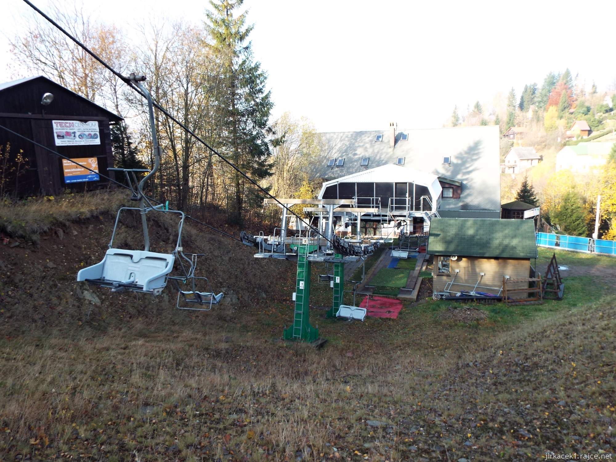 Čenkovice - lyžařský ski areál - dolní stanice lanovky
