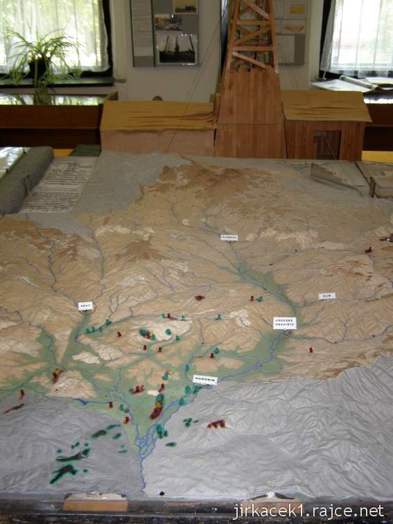 Hodonín - muzeum naftového dobývání a geologie - 3D mapa
